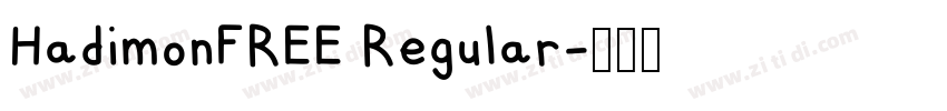 HadimonFREE Regular字体转换
